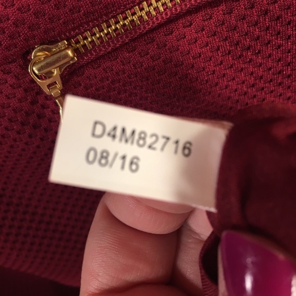 NWT The Limited Maroon Zipper Sheath Dress Size 10 - Picture 8 of 8